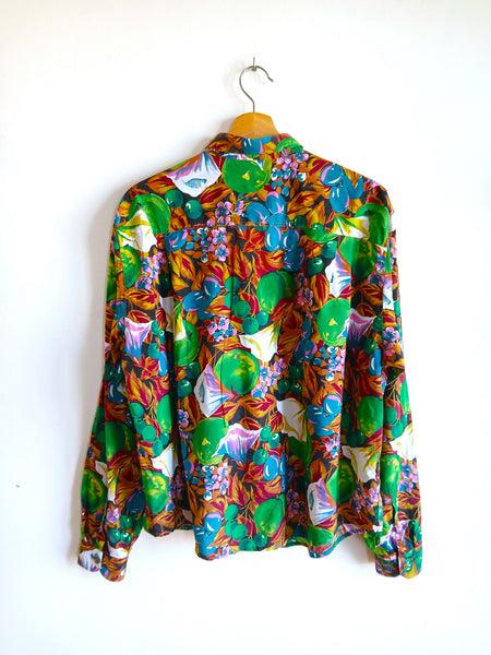 Camisa Vintage Flores y Frutas