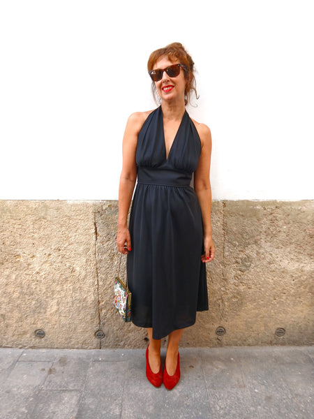 Vestido Vintage Negro - Talla XS/S