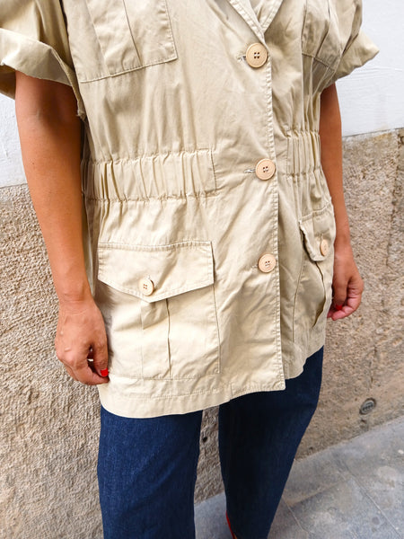Sobre Camisa Vintage Made in Italy de Algodón - Talla M/L