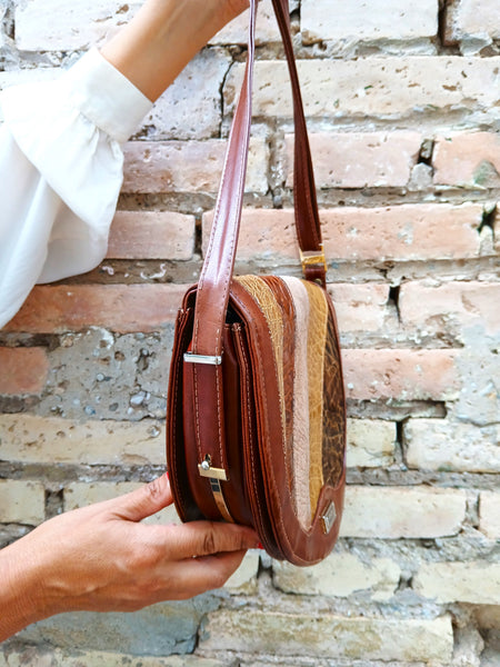 Bolso Vintage Evelyn de Piel Marrón
