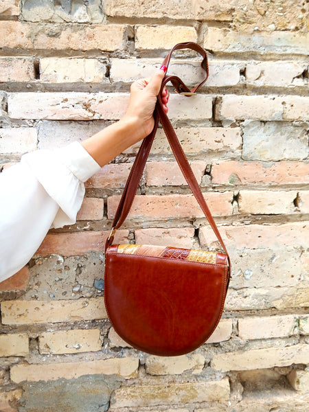 Bolso Vintage Evelyn de Piel Marrón