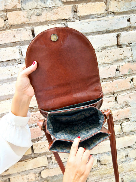 Bolso Vintage Evelyn de Piel Marrón