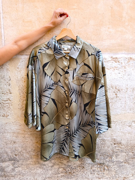 Camisa Vintage Años 80 manga Murciélago - Talla M/L