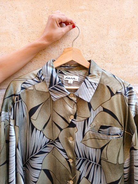 Camisa Vintage Años 80 manga Murciélago - Talla M/L