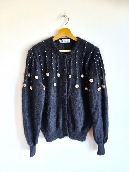 Chaqueta Vintage ADRIANO VIARENGO Made in Italy 80s/90s Kid Mohair - Talla M/L