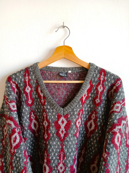 Jersey Vintage MONTECARLO Cuello de Pico - Talla M/L