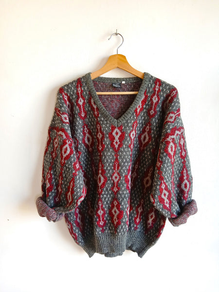 Jersey Vintage MONTECARLO Cuello de Pico - Talla M/L