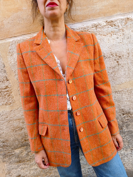 Blazer Vintage HERNO Made in Italy 100% Lana - Talla S