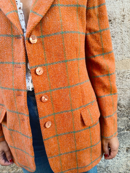 Blazer Vintage HERNO Made in Italy 100% Lana - Talla S