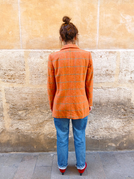 Blazer Vintage HERNO Made in Italy 100% Lana - Talla S