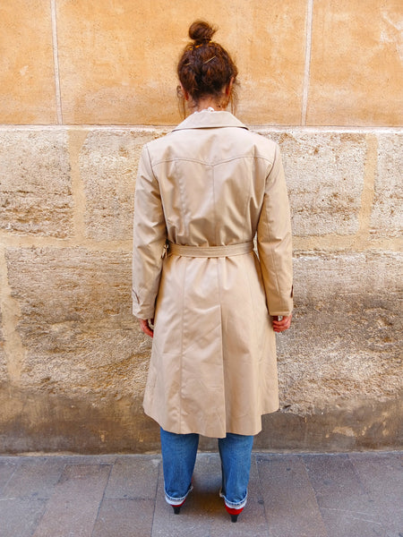 Gabardina Vintage Súper Clásica Trench Años 90 C&A - Talla S