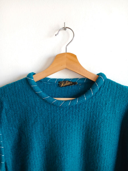 Jersey Vintage Super Kid Mohair Verde - Talla S