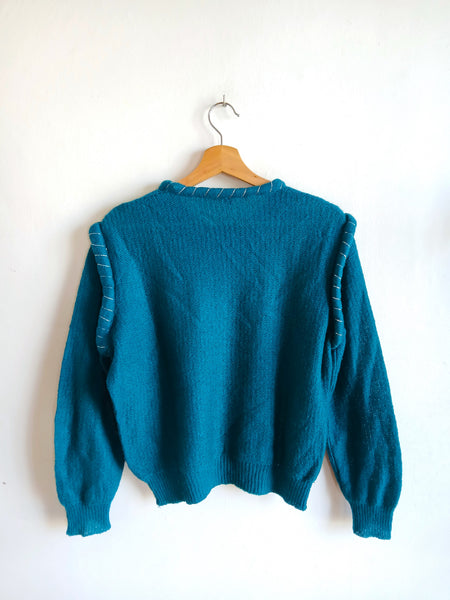 Jersey Vintage Super Kid Mohair Verde - Talla S