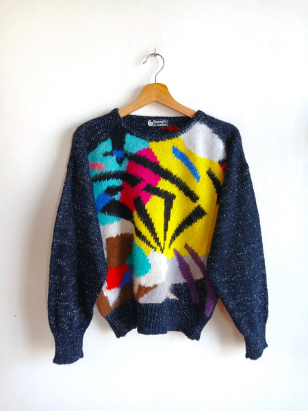 Jersey Vintage GIANNETTI Años 80/90 Mohair Made in Italy - Talla M