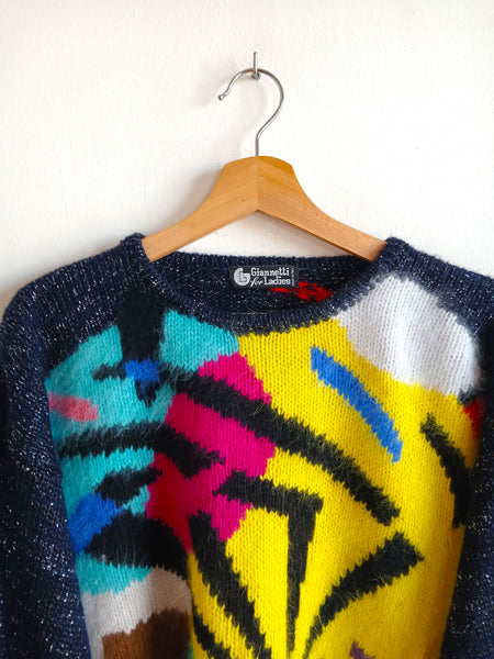 Jersey Vintage GIANNETTI Años 80/90 Mohair Made in Italy - Talla M