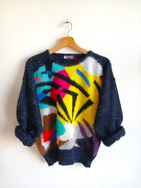 Jersey Vintage GIANNETTI Años 80/90 Mohair Made in Italy - Talla M