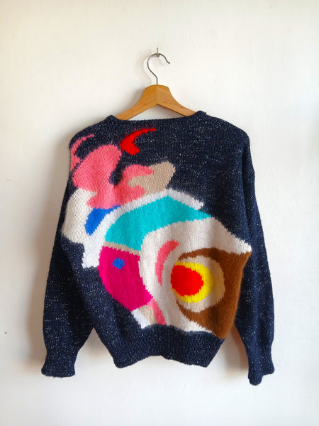 Jersey Vintage GIANNETTI Años 80/90 Mohair Made in Italy - Talla M