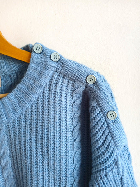 Jersey Vintage Mr PULL Azul de Ochos - Talla L