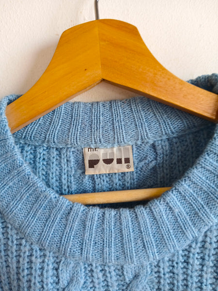 Jersey Vintage Mr PULL Azul de Ochos - Talla L