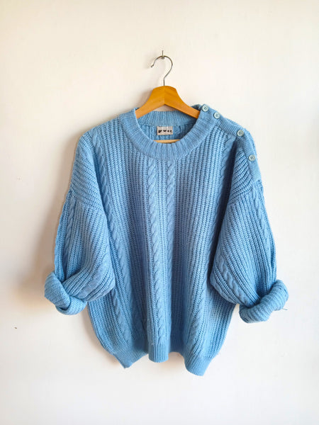 Jersey Vintage Mr PULL Azul de Ochos - Talla L