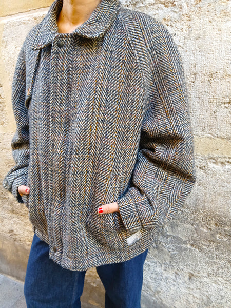 Chaqueta Vintage Tweed en Espiga Made in Italy BRIAN'S - Talla M/L