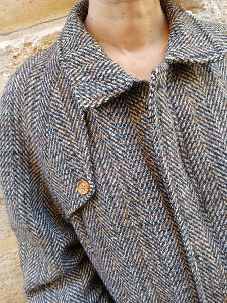 Chaqueta Vintage Tweed en Espiga Made in Italy BRIAN'S - Talla M/L