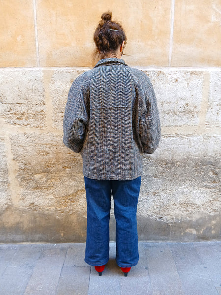 Chaqueta Vintage Tweed en Espiga Made in Italy BRIAN'S - Talla M/L