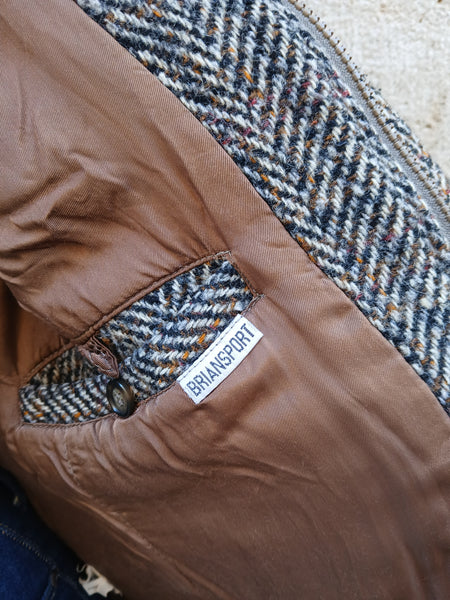 Chaqueta Vintage Tweed en Espiga Made in Italy BRIAN'S - Talla M/L