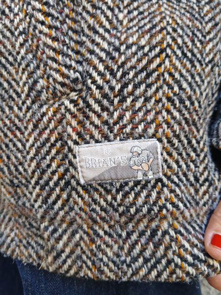 Chaqueta Vintage Tweed en Espiga Made in Italy BRIAN'S - Talla M/L