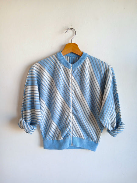 Chaqueta Vintage Hecha a Mano Rayas - Talla S