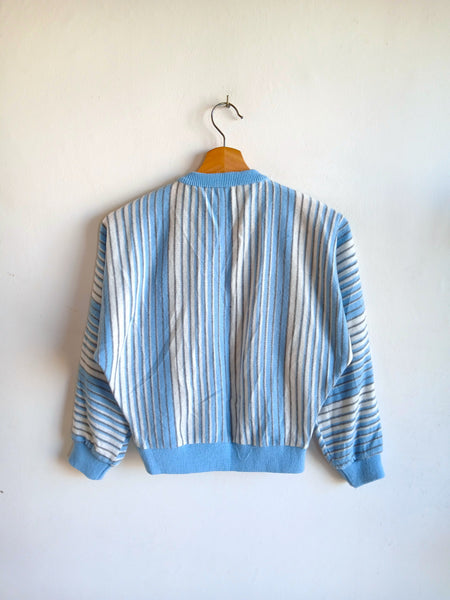 Chaqueta Vintage Hecha a Mano Rayas - Talla S