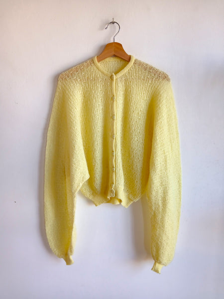 Jersey Vintage Hecho a Mano Amarillo - Talla M/L