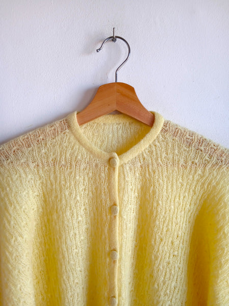 Jersey Vintage Hecho a Mano Amarillo 90s - Talla M/L