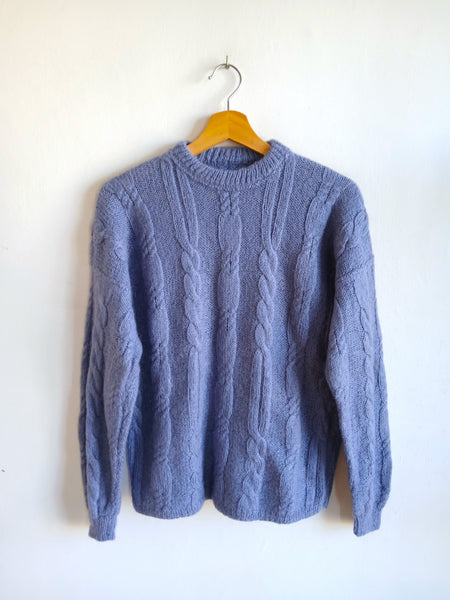 Jersey Vintage Hecho a Mano Lila Ochos - Talla S