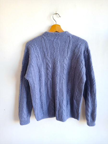 Jersey Vintage Hecho a Mano Lila Ochos - Talla S