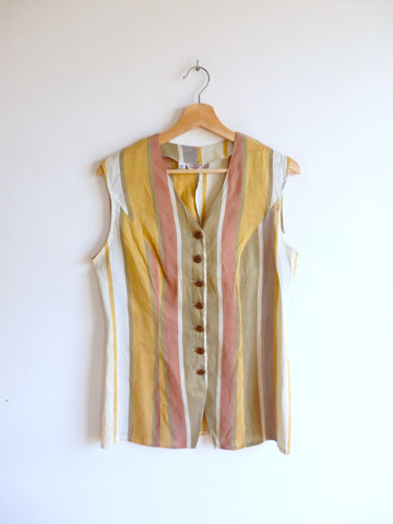 Camisa Vintage Lino y Seda
