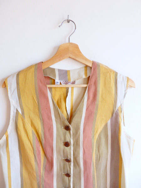 Camisa Vintage Lino y Seda
